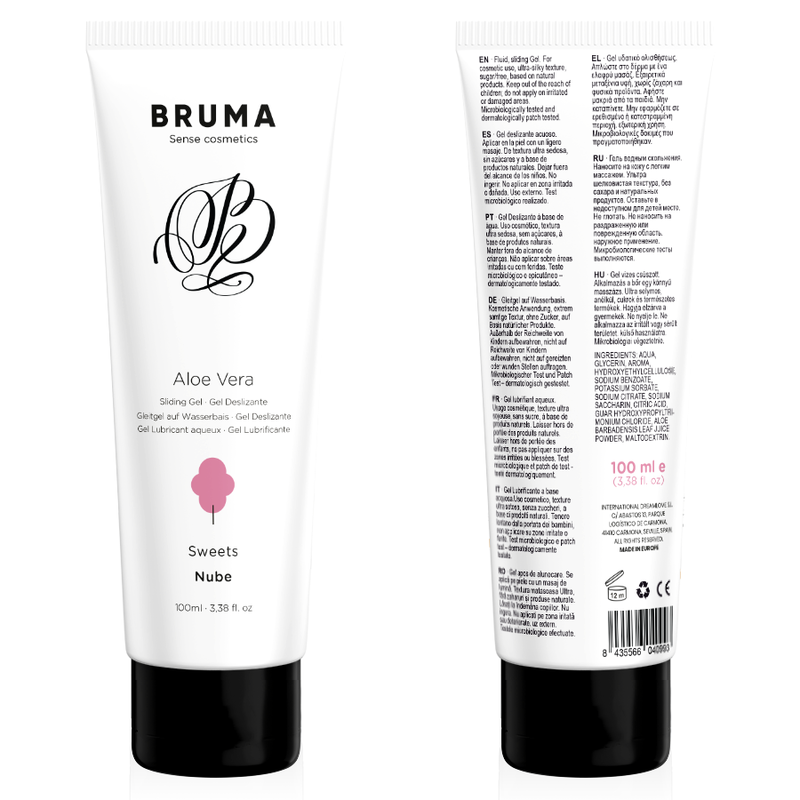 Gel Deslizante Con Aloe Vera Sabor A Nube 100 Ml