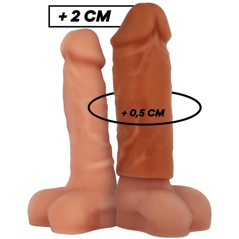 Extensión De Pene Liquid Silicone V3 Marrón
