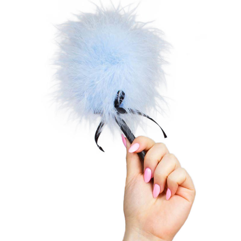 Plumero Marabu Azul Celeste