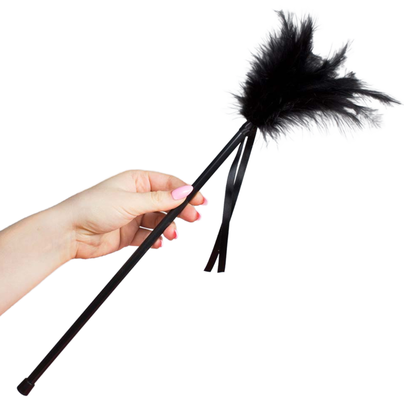 Plumero Plumas Negro 40 Cm