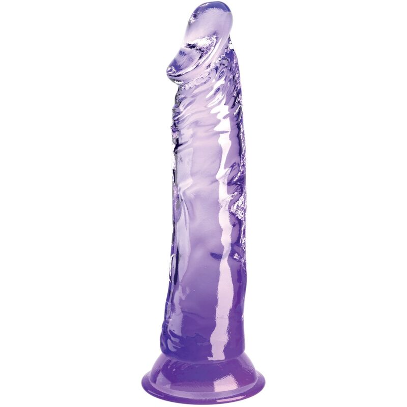 Clear Pene Realístico 19.7 Cm Morado