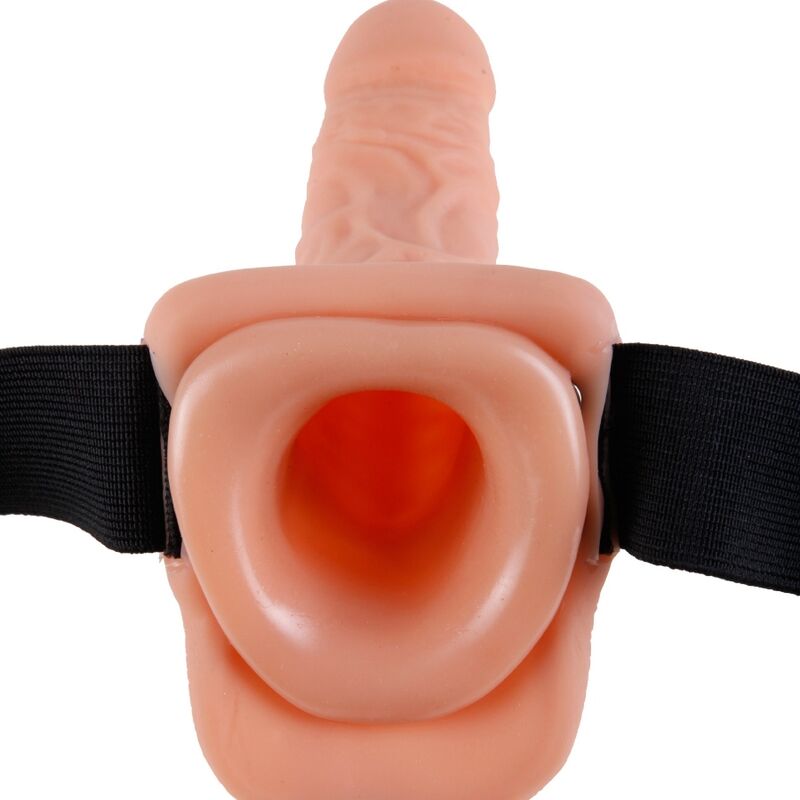 Arnés Ajustable Control Remoto Pene Realístico Con Testículos 17.8 Cm