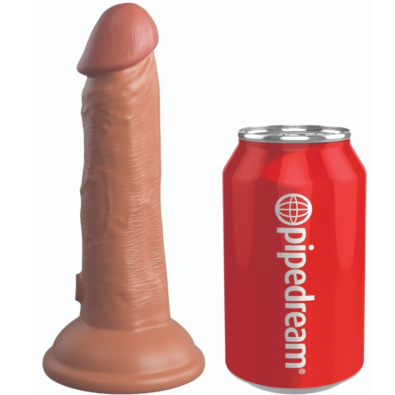 Élite Dildo Realístico Vibrador & Silicona 15.2 Cm Caramelo