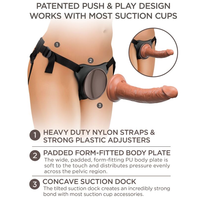 Élite Arnés Ajustable Confortable Con Dildo 17.8 Cm