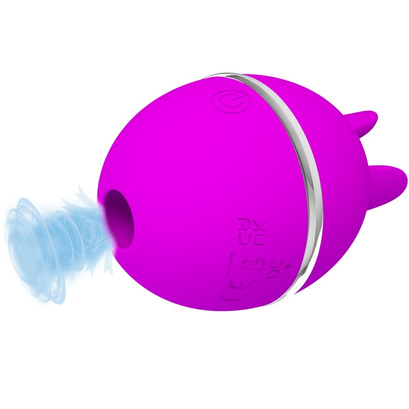 Vibrador De Silicona Redondo Gemini Ball Morado
