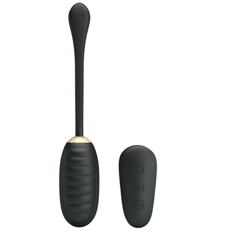 Doreen Huevo Vibrador De Lujo Recargable Negro Control Remoto