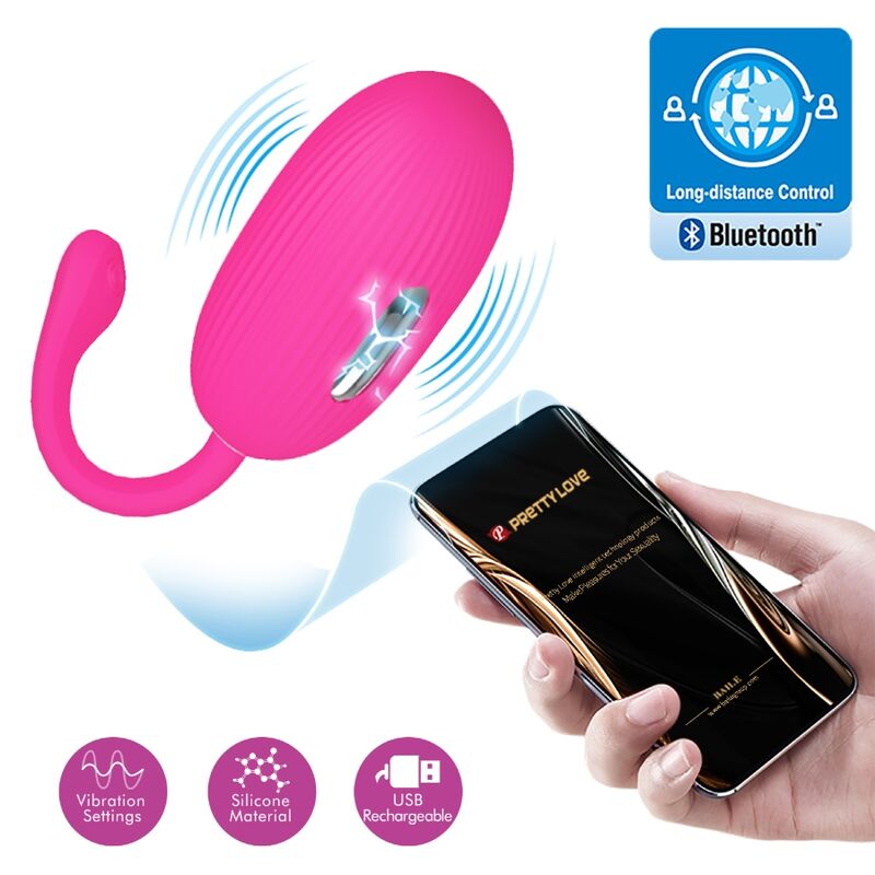 Doreen Huevo Vibrador Recargable Magenta Control Remoto