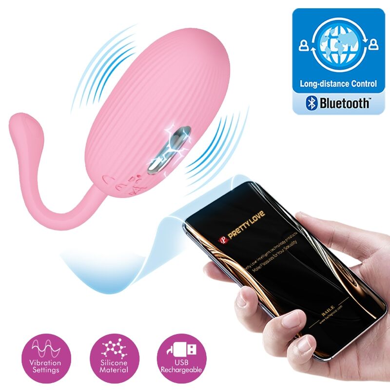 Doreen Huevo Vibrador Recargable Rosa