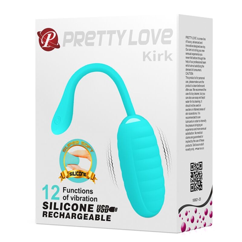 Kirk Huevo Vibrador Recargable Verde Claro