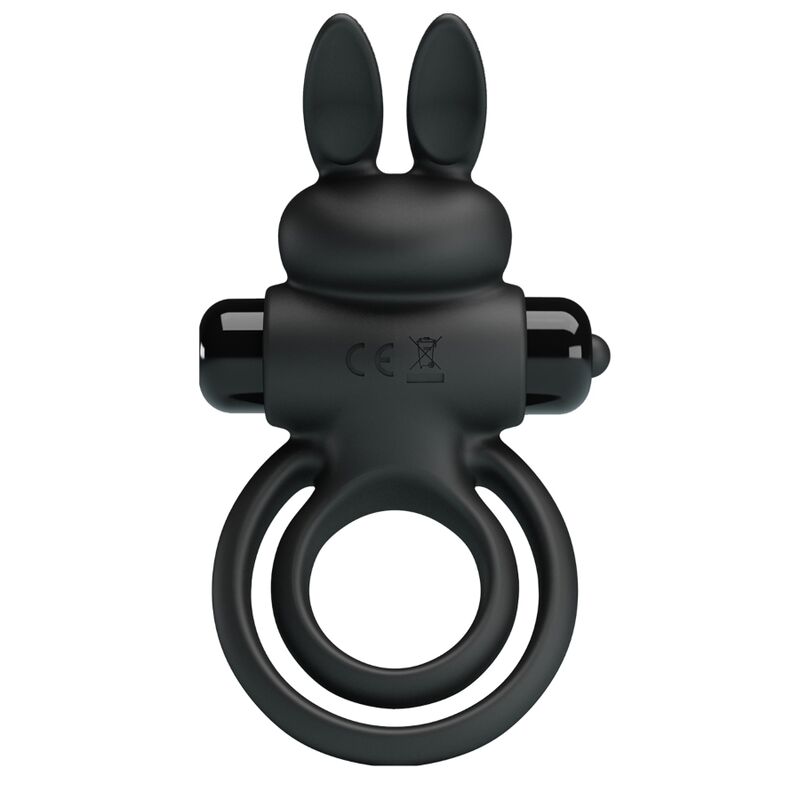 Anillo Vibrador Iii Conejo Para Pene Negro