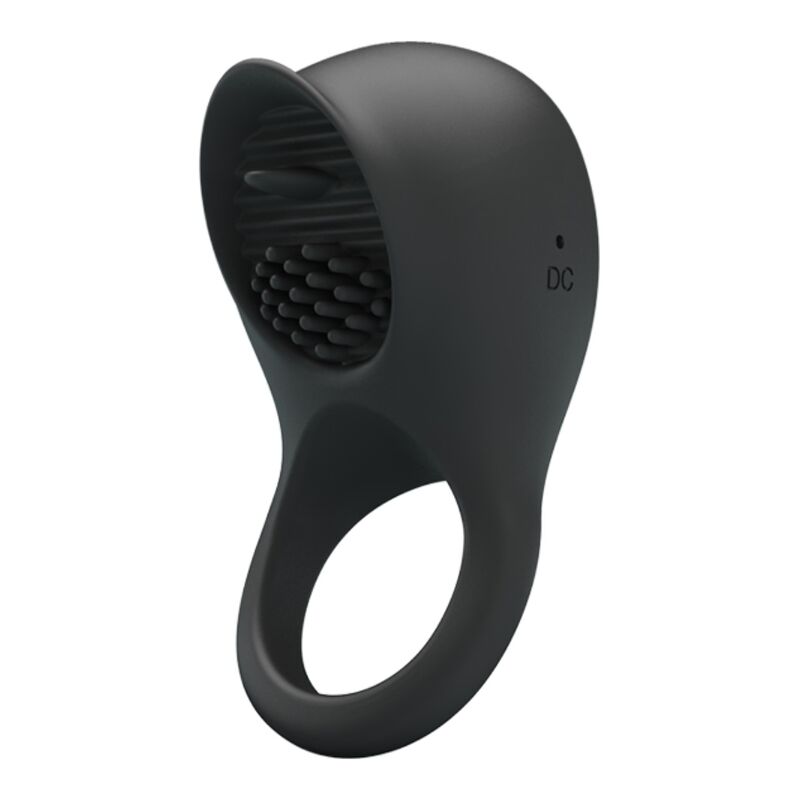 Anillo Vibrador Para Pene Con Lengua Negro
