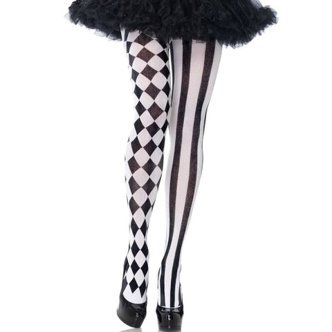 Medias Arlequin Negro/Blanco