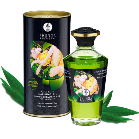Aceite Masaje Efecto Calor Te Verde Orgánico 100 Ml
