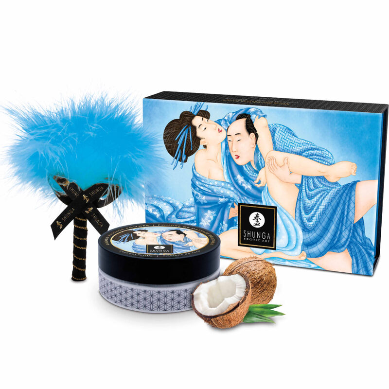 Kit Polvos De Masaje Comestible Coco