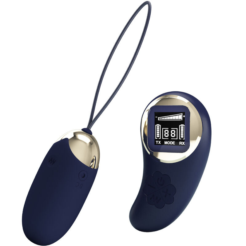 Mina Huevo Vibrador Control Remoto Azul