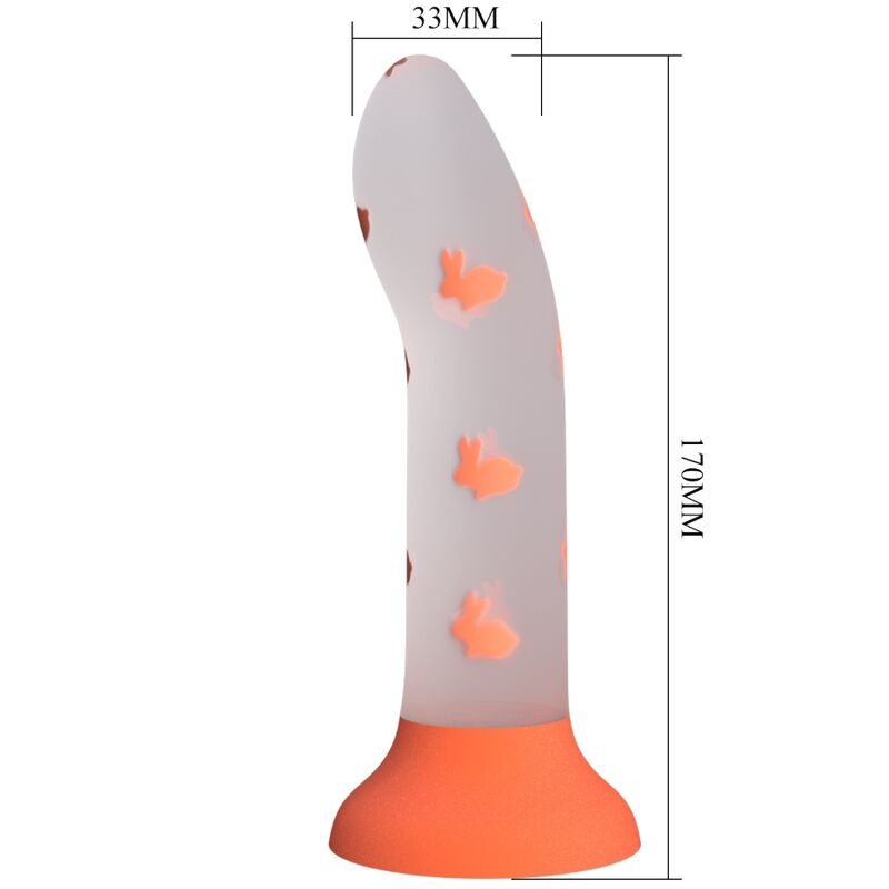 Magical Nightfall Dildo Sin Vibración Luminoso Naranja