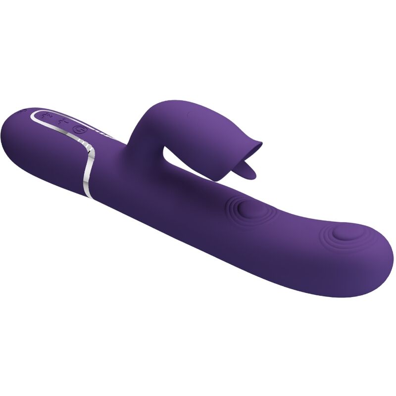 Vibrador Rabbit Con Licking Morado