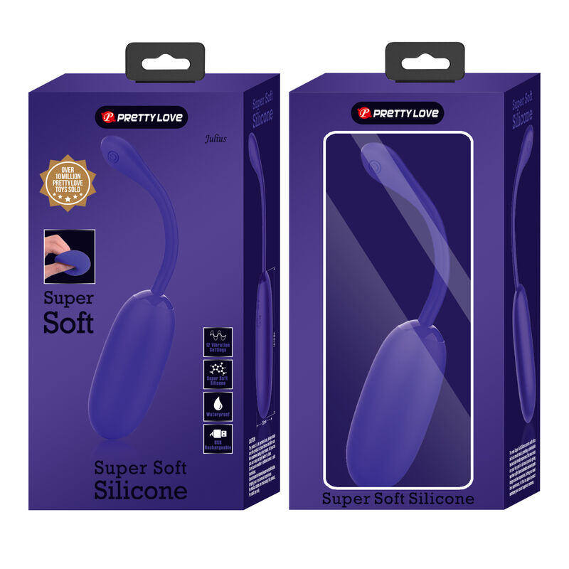 Julius Huevo Vibrador Impermeble & Recargable Lila