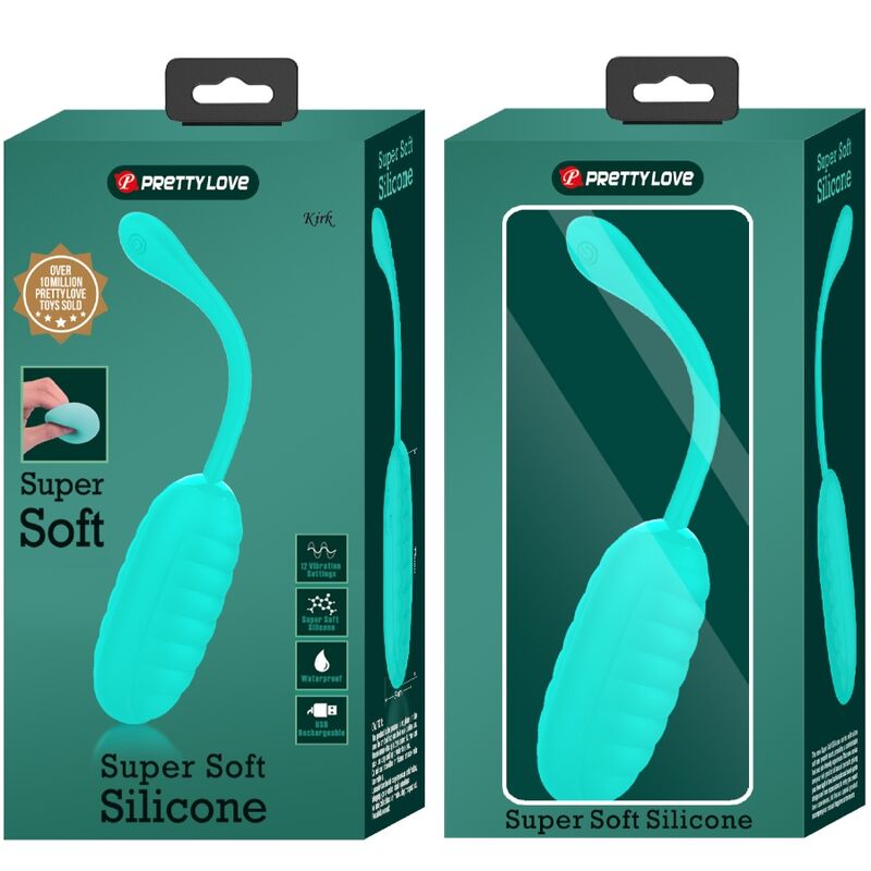 Kirk Huevo Vibrador Recargable Verde Agua
