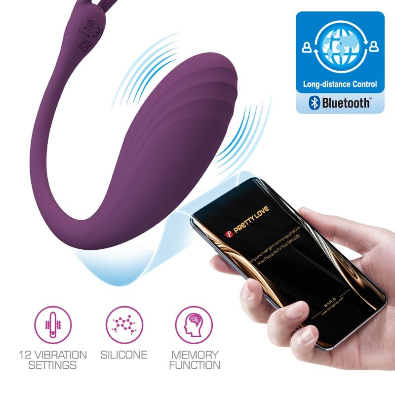 Catalina Vibrador App Control Remoto Lila