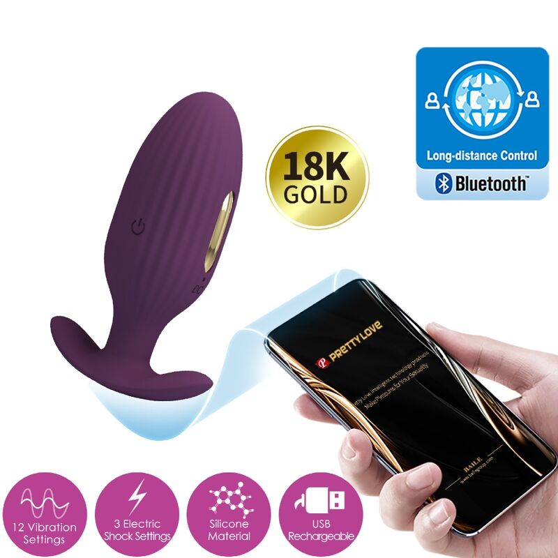 Jefferson Plug Anal Controlado Por App Lila