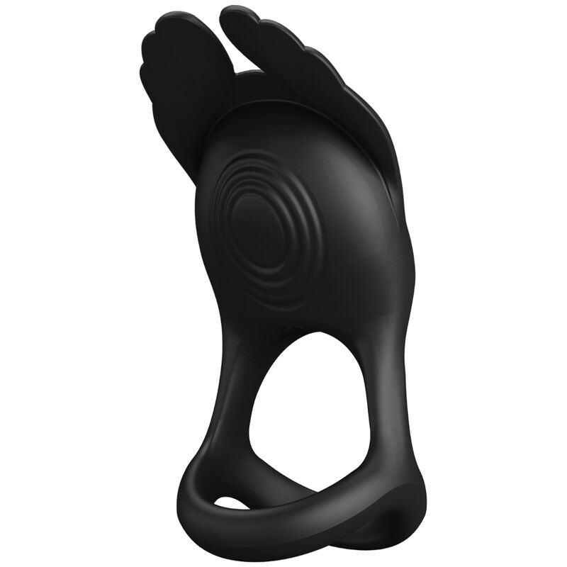 Silas Anillo Vibrador 7 Vibraciones Silicona Negro