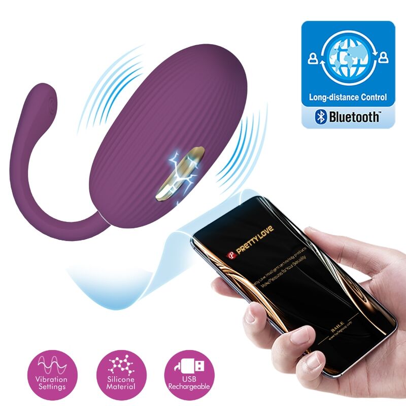 Doreen Huevo Vibrador Recargable Lila