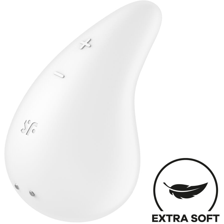 Dew Drop Vibrador Lay-On Blanco