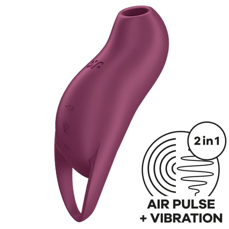 Pocket Pro 1 Estimulador Clítoris Granate
