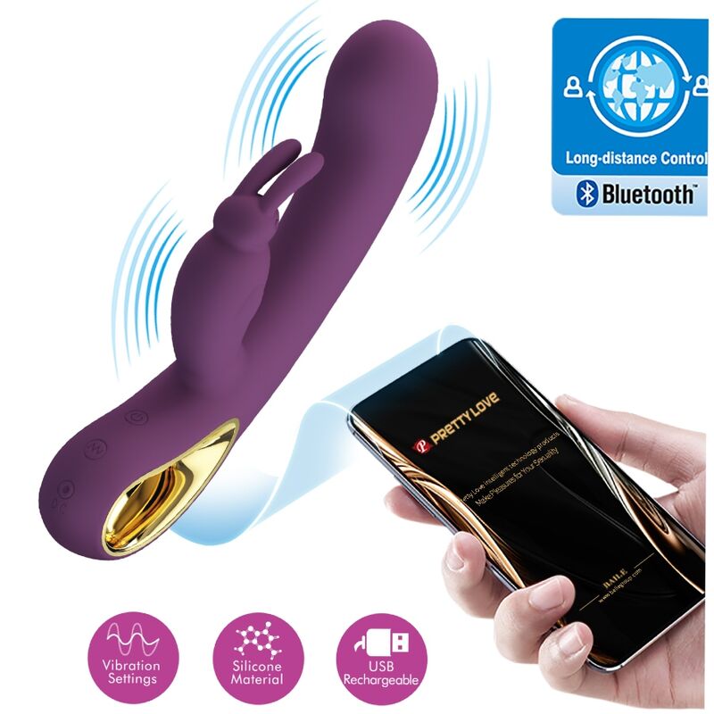 Liam Vibrador Rabbit & Estimulador Punto G Morado