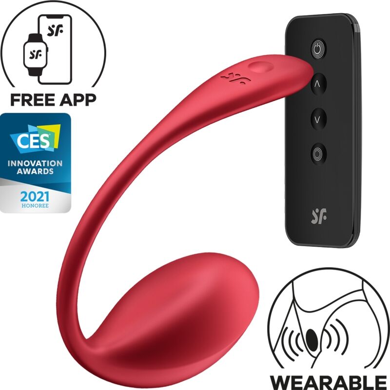 Shiny Petal Estimulador Punto G Control Remoto Rojo App Gratuita