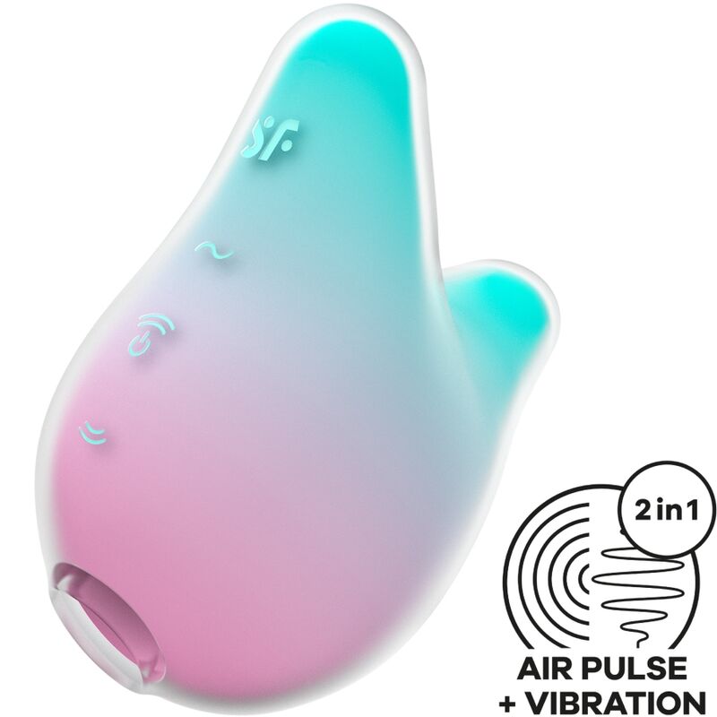 Mermaid Vibes Estimulador & Vibrador Menta Y Rosa