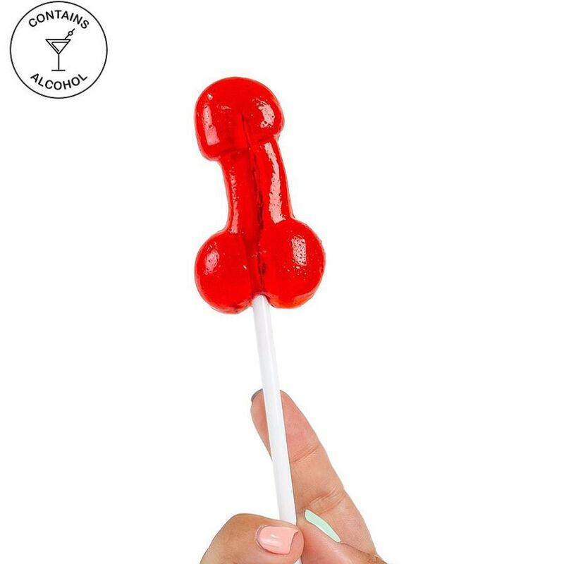 Piruleta Pene Gominola Con Alcohol Daiquiri De Fresa