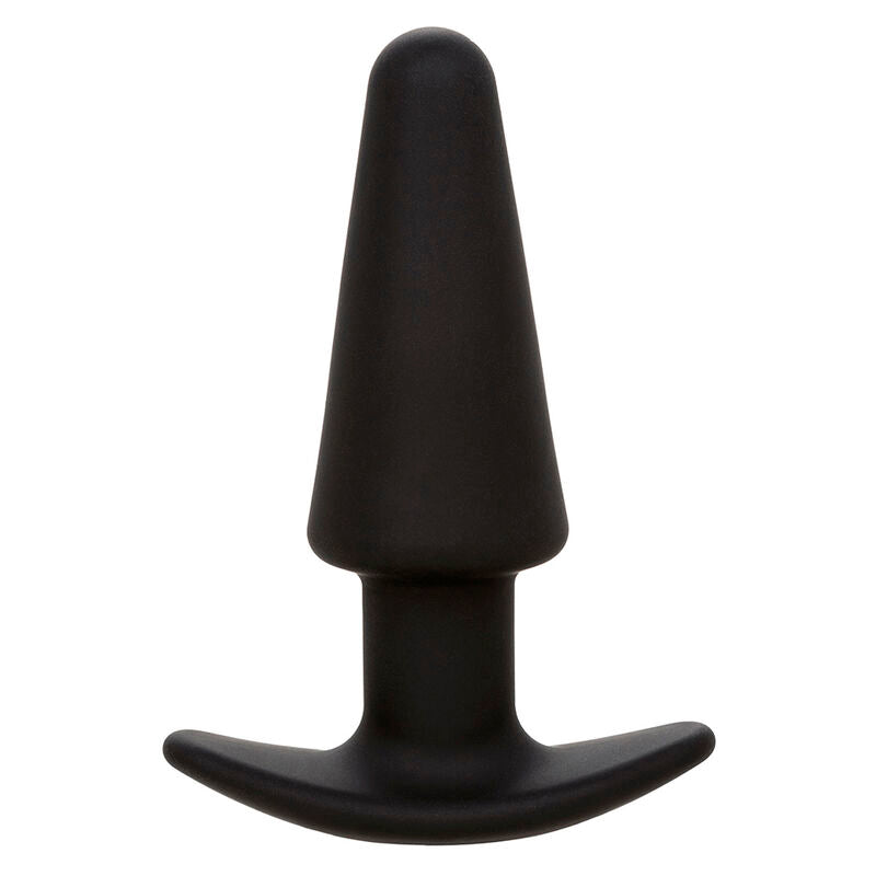Rock Bottom Plug Anal Cónico 10 Vibraciones Silicona Negro