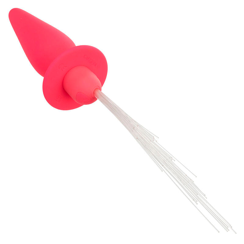 Southern Lights Light Up Plug Anal Con Luces 10 Vibraciones Silicona Rosa