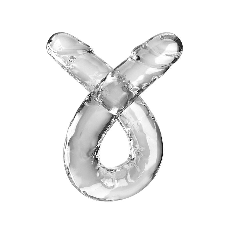 Double Trouble Dildo Doble 46 Cm Transparente