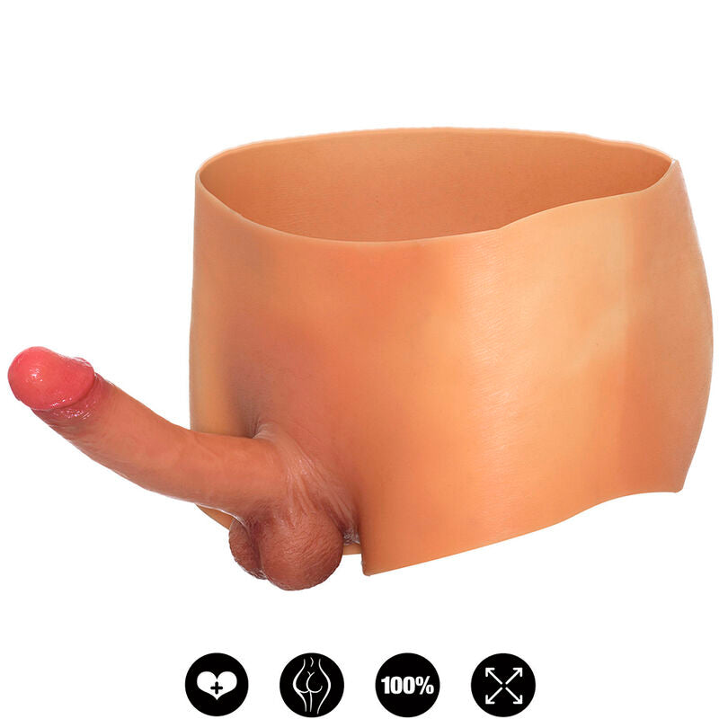 Alter Ego Bóxer Con Pene 18 Cm Natural Talla S/M