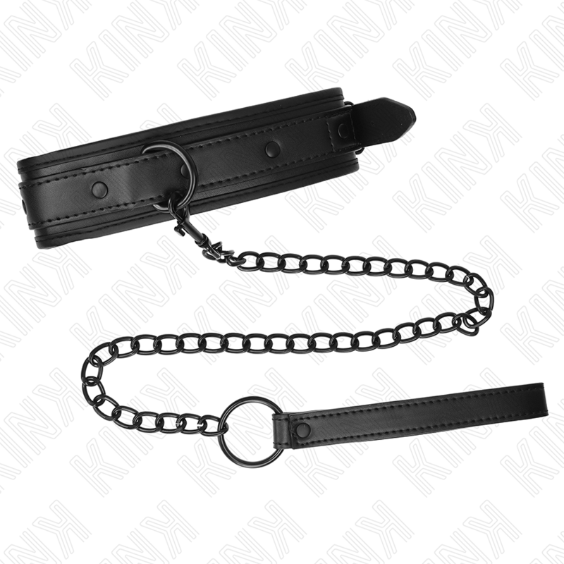 Collar Con Correa 78 Cm Bondage De Neopreno Modelo 2 Ajustable 37.5 X 49.5 Cm