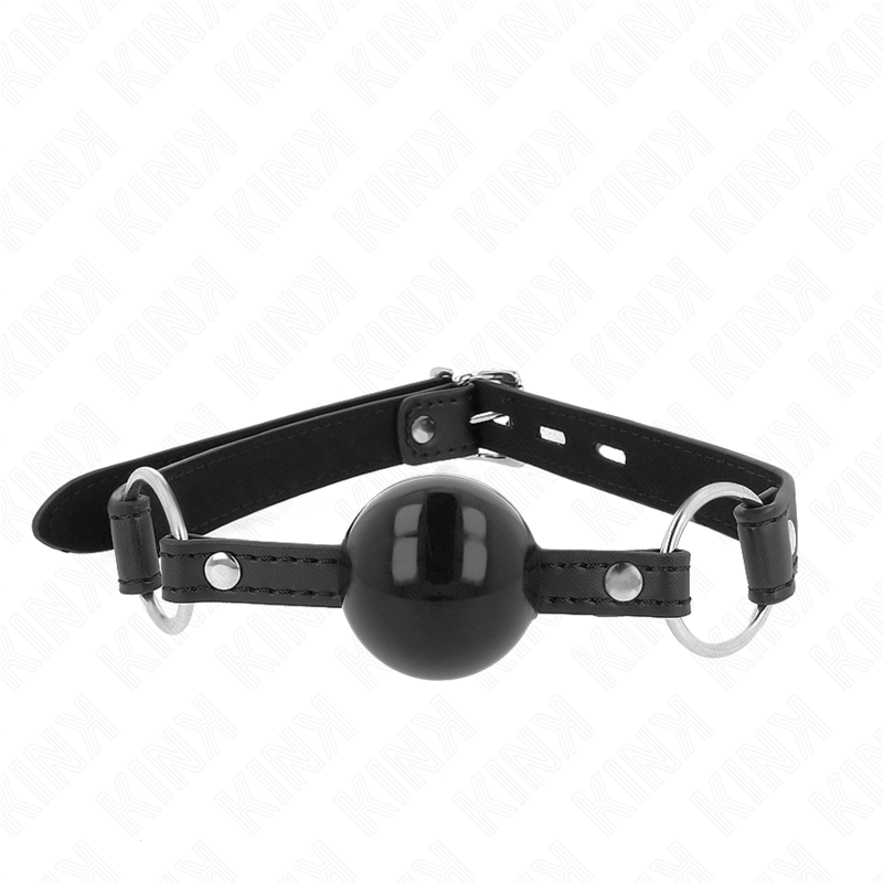 Mordaza De Bola 4 Cm Tpe Con Candado Negro 60 X 2 Cm