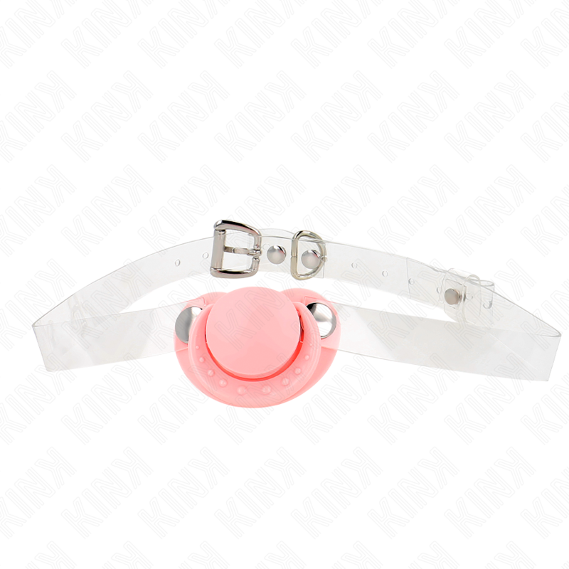Mordaza Forma Chupete 5.5 X 4 Cm Rosa Ajustable 43-60 Cm