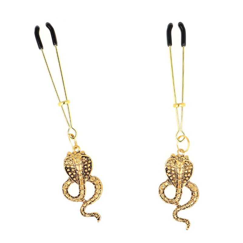 Pinzas Para Pezones Con Colgante De Cobra 6 Cm