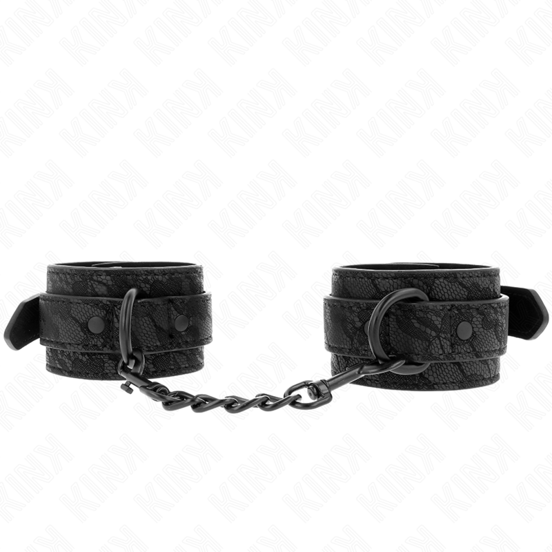 Muñequeras De Encaje Ajustable Negro 19-26 Cm