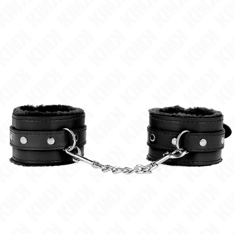 Muñequeras Forradas Premium Negro Con Correa Negro Ajustable 17-29 Cm X 6 Cm