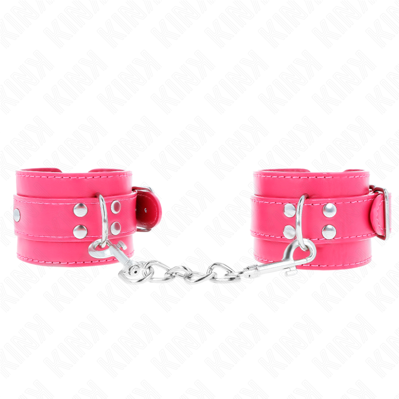 Muñequeras Fucsia Con Detalles En Fucsia Ajustable 20-28 Cm X 5.5 Cm