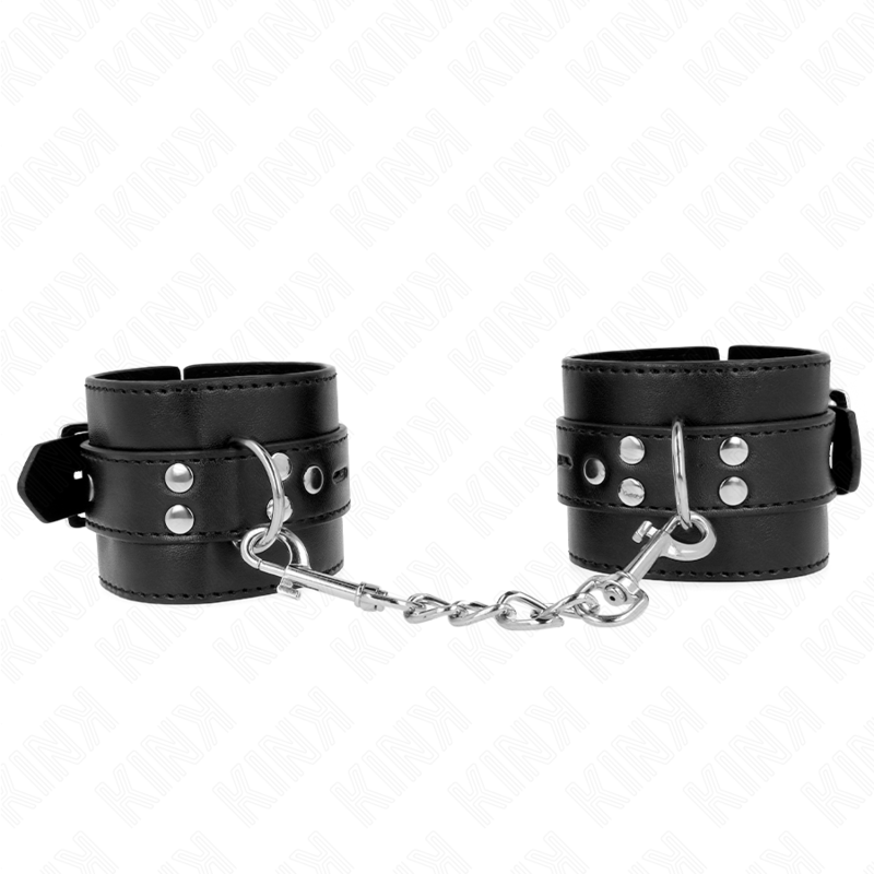 Muñequeras Negro Con Correa Negro Ajustable 17-28 Cm X 6 Cm