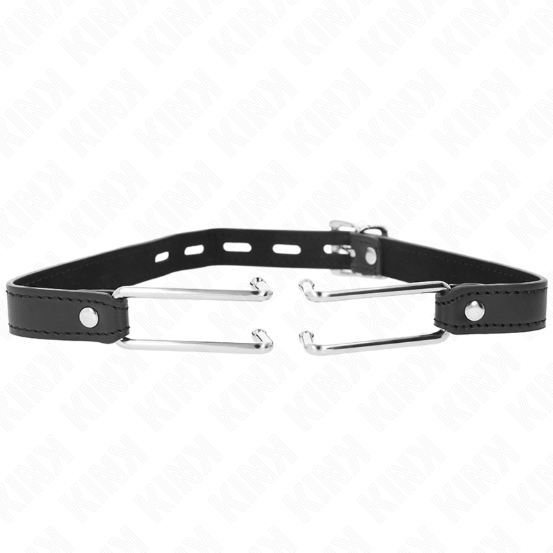 Mordaza Gancho De Metal 11.5 Cm Con Correa De Polipiel Ajustable 39-58 Cm X 2 Cm