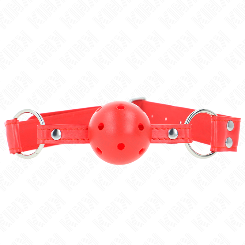 Mordaza De Bola 4.5 Cm Dura Hueca Rojo Completa 62 X 2 Cm