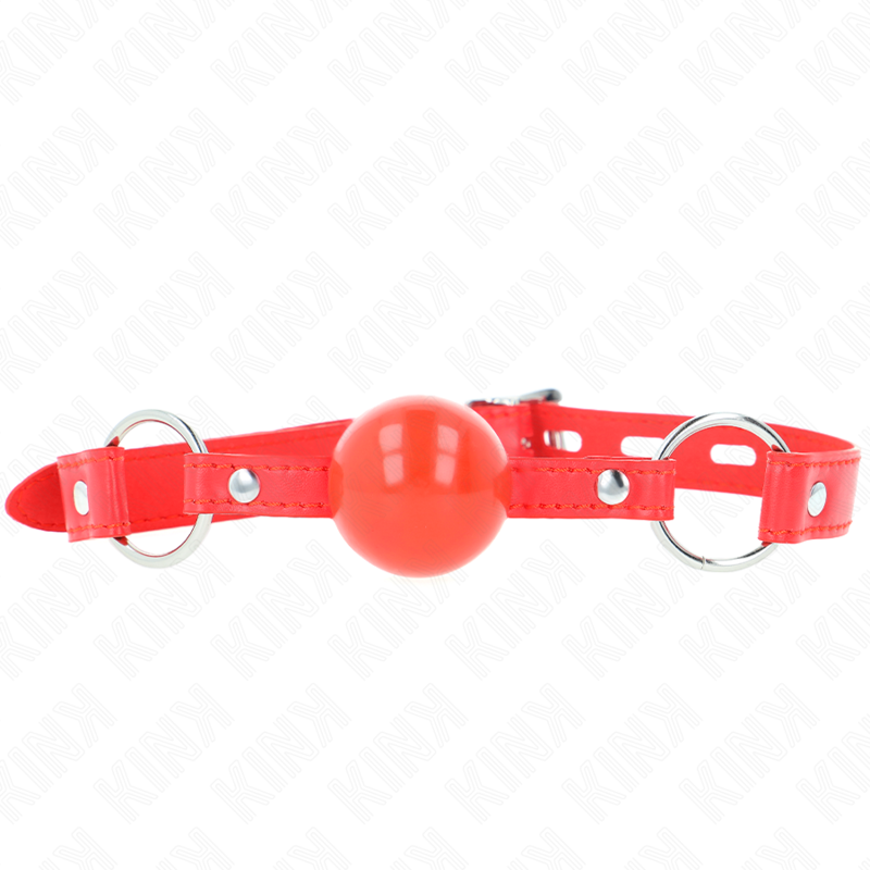 Mordaza De Bola 4 Cm Tpe Con Candado Rojo 60 X 2 Cm