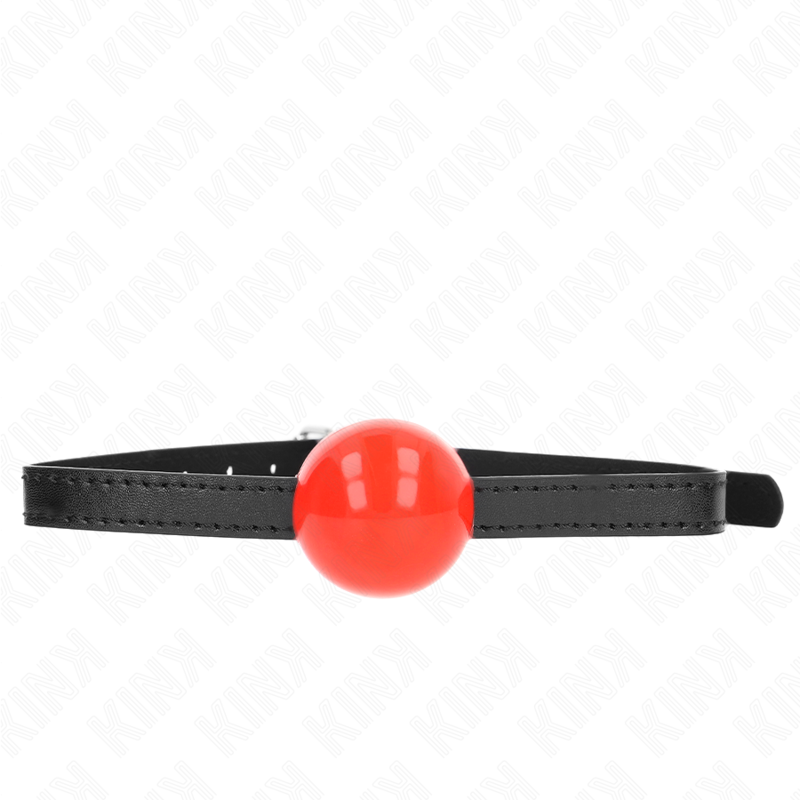 Mordaza De Bola 4 Cm Sólida Simple Rojo 65 X 1.5 Cm