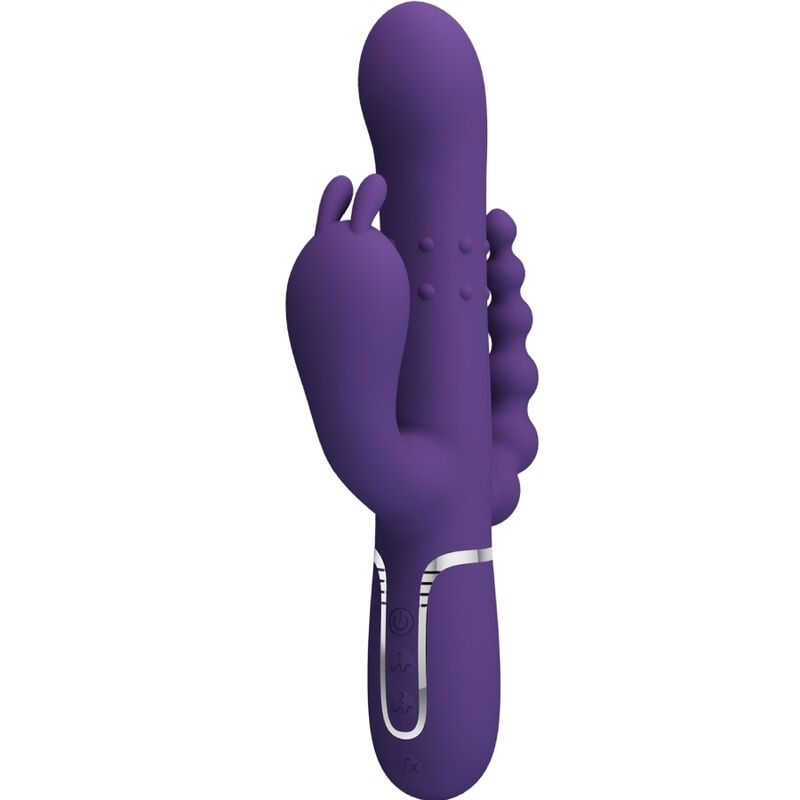 Cammy Triple Vibrador Multifunción 4 En 1 Morado